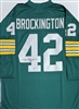 JOHN BROCKINGTON SIGNED CUSTOM REPLICA PACKERS GREEN JERSEY