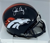 JOHN ELWAY SIGNED BRONCOS VSR4 MINI HELMET - BAS