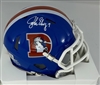 JOHN ELWAY SIGNED BRONCOS SPEED MINI HELMET - BAS