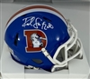 ROD SMITH SIGNED BRONCOS SPEED MINI HELMET - BAS