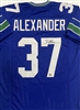 SHAUN ALEXANDER SIGNED CUSTOM REPLICA SEAHAWKS JERSEY - BAS