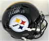 JUSTIN FIELDS SIGNED FULL SIZE STEELERS REPLICA SPEED HELMET - BAS