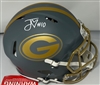 JORDAN LOVE SIGNED FULL SIZE PACKERS SLATE AUTHENTIC SPEED HELMET - BAS