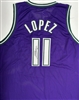 BROOK LOPEZ SIGNED CUSTOM REPLICA MILW BUCKS PURPLE JERSEY - JSA