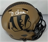 JA'MARR CHASE SIGNED FULL SIZE BENGALS 2023 SALUTE TO SERVICE REPLICA HELMET - BAS