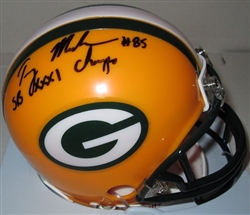 TERRY MICKENS SIGNED PACKERS MINI HELMET W/ SB CHAMPS
