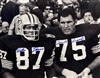 FORREST GREGG (D) & WILLIE DAVIS (D) DUAL SIgNED PACKERS 16X20 PHOTO