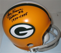 LARRY KRAUSE SIGNED PACKERS MINI HELMET W/ YEARS