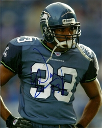 DOUG EVANS SIGNED SEATTLE SEAHAWKS PHOTO #1