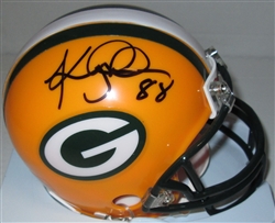 KEITH JACKSON SIGNED PACKERS MINI HELMET