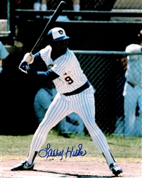 LARRY HISLE SIGNED 8X10 BREWERS PHOTO #3