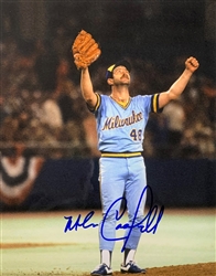 MIKE CALDWELL SIGNED 8X10 BREWERS PHOTO #3