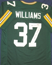 TYRONE WILLIAMS SIGNED PACKERS CUSTOM JERSEY W/ SB CHAMPS