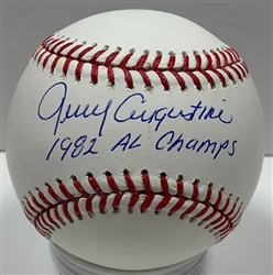 JERRY AUGUSTINE SIGNED MLB BASEBALL W/ '82 AL CHAMPS - JSA