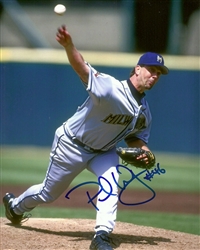 PAUL WAGNER SIGNED 8X10 BREWERS PHOTO #2