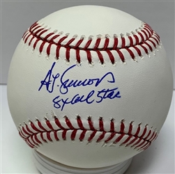 TED SIMMONS SIGNED OFFICIAL MLB BASEBALL W/ 8 x ALL STAR - JSA