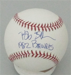 BOB SKUBE SIGNED OFFICIAL MLB BASEBALL W/ 1982 BREWERS
