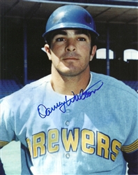 DANNY WALTON SIGNED 8X10 BREWERS PHOTO #1