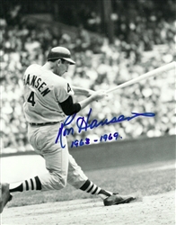 RON HANSEN SIGNED 8X10 ORIOLES PHOTO #3