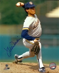 JUAN NIEVES SIGNED 8X10 BREWERS PHOTO #2