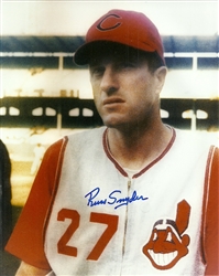 RUSS SNYDER SIGNED 8X10 INDIANS PHOTO #4