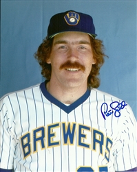 PETE LADD SIGNED 8X10 BREWERS PHOTO #4