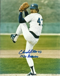 CHUCK PORTER SIGNED 8X10 BREWERS PHOTO #1 W/ '82 BREWERS