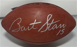 BART STARR (d) SIGNED WILSON AUTHENTIC DUKE FOOTBALL - PACKERS - JSA