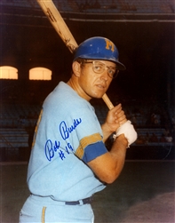 BOB BURDA SIGNED 8X10 BREWERS PHOTO #1