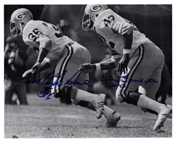 JOHN BROCKINGTON & MACARTHUR LANE SIGNED 8X10 PACKERS PHOTO #1