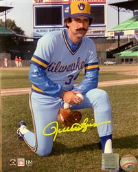 ROLLIE FINGERS SIGNED 8X10 BREWERS PHOTO #7