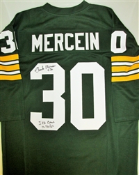 CHUCK MERCEIN SIGNED CUSTOM PACKERS JERSEY W/ ICE BOWL