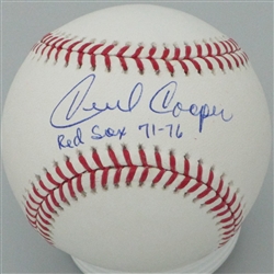 CECIL COOPER SIGNED MLB BASEBALL W/ RED SOX 71-76
