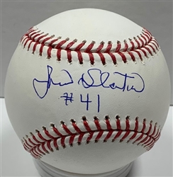JIM SLATON SIGNED OFFICIAL MLB BASEBALL - BREWERS - JSA