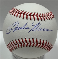 CHARLIE MOORE SIGNED OFFICIAL MLB BASEBALL - BREWERS - JSA