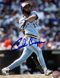 CECIL COOPER SIGNED 8X10 BREWERS PHOTO #5
