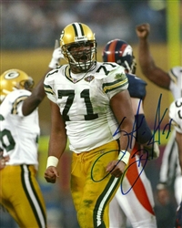 SANTANA DOTSON SIGNED 8X10 PACKERS PHOTO #2