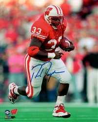 RON DAYNE SIGNED 8X10 BADGERS PHOTO #1