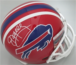 JIM KELLY SIGNED FULL SIZE BILLS REPLICA HELMET - JSA