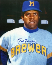 TED SAVAGE SIGNED 8X10 BREWERS PHOTO #1