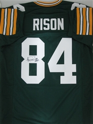 ANDRE RISON SIGNED CUSTOM PACKERS JERSEY W/ SB XXXI