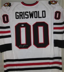 CHEVY CHASE SIGNED CUSTOM CHICAGO BLACKHAWKS "GRISWOLD" JERSEY - PSA/DNA