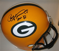 PAUL HORNUNG SIGNED FULL SIZE PACKERS REPLICA HELMET W/ HOF