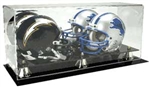 DELUXE ACRYLIC DOUBLE MINI HELMET DISPLAY CASE