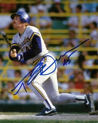 ROB DEER SIGNED 8X10 BREWERS PHOTO #3