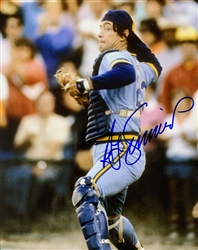 TED SIMMONS SIGNED 8X10 BREWERS PHOTO #7