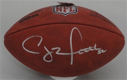 CLAY MATTHEWS SIGNED AUTHENTIC WILSON DUKE FOOTBALL - JSA