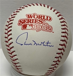 PAUL MOLITOR SIGNED 1982 WORLD SERIES LOGO BASEBALL - JSA