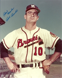 BOB BUHL (d) SIGNED 8X10 BRAVES PHOTO #2