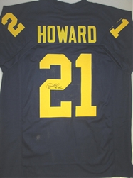 DESMOND HOWARD SIGNED MICHIGAN WOLVERINES CUSTOM JERSEY W/ 91 HEISMAN